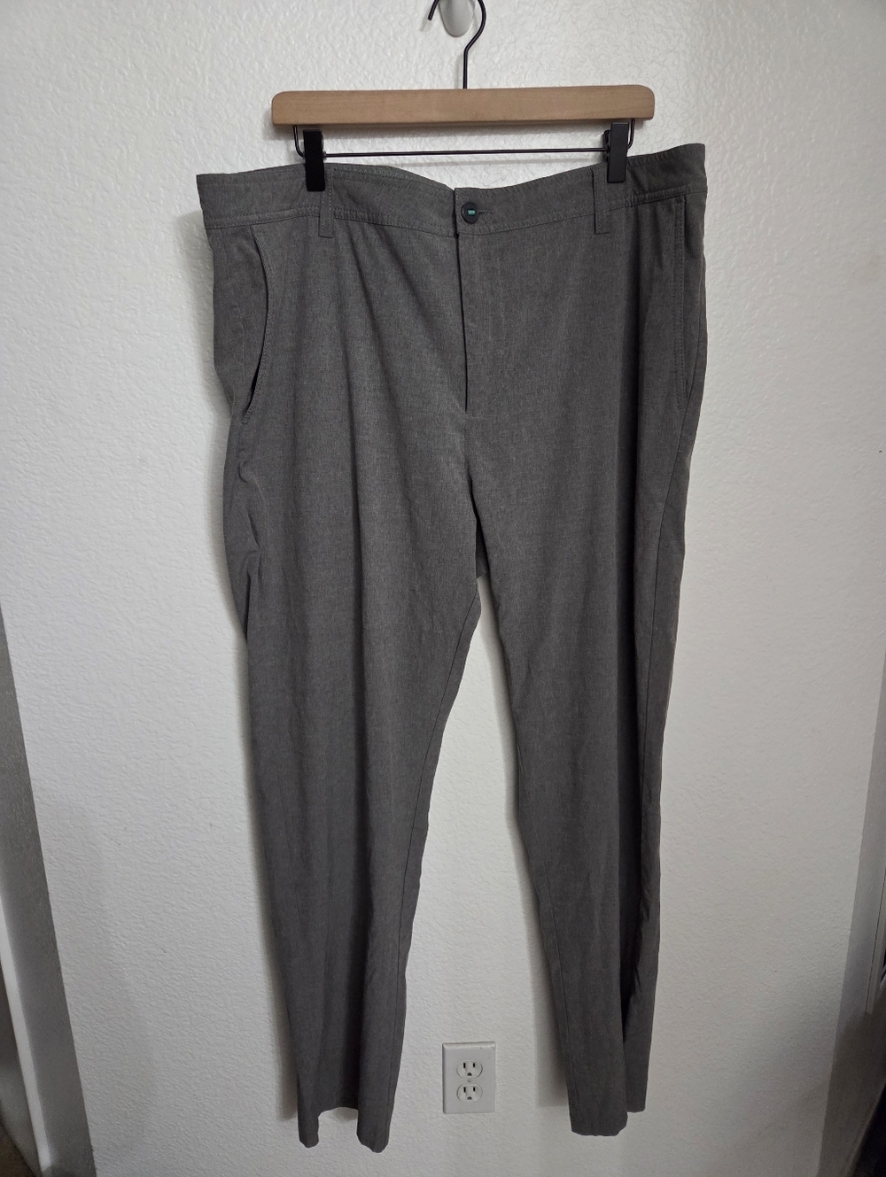 Linksoul Golf Pants Men's Size 40 Gray Flat Front
